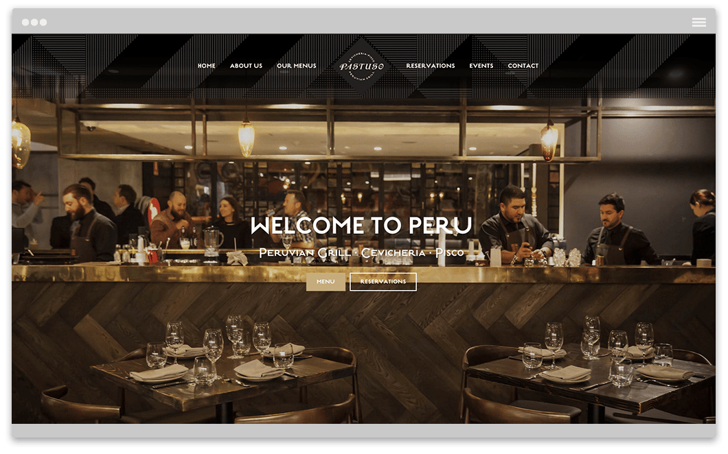 Pastuso Peruvian Bar and Grill - Website Design