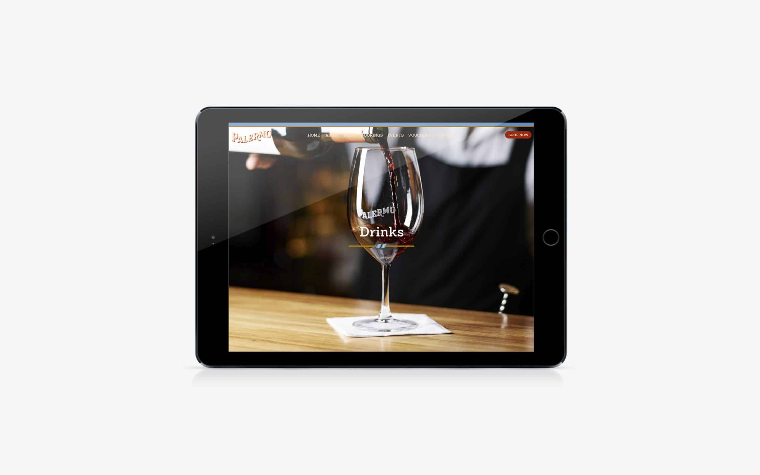 Palermo Restaurant Melbourne - website design